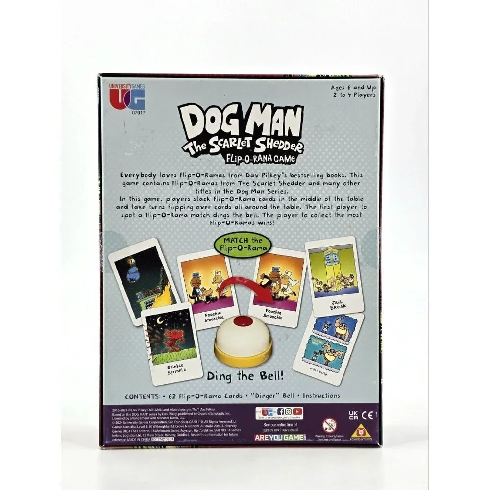 Dog Man The Scarlet Shedder Flip-O-Rama Game University Games